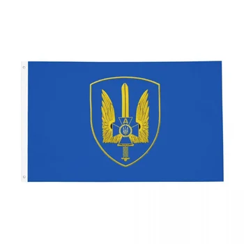 Флаг специалните сили на Украйна, Банер за помещения и на улицата, Украса на Украинския Алфа-специални части, Ярки цветове, Знамена 60x90 90x150 см