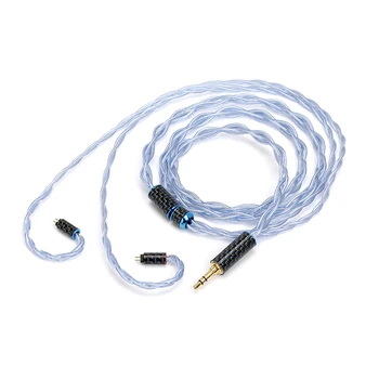 6N Дебел жило 4,4 мм до 3,5 мм, 2,5 мм, кабел за обновяване на слушалки 0,78 см ie900 mmcx ie80s qdc монокристаллическая мед с посеребренным покритие 21 *0,1