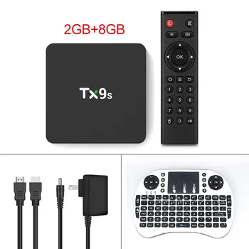 TX9s Android Smart TV Box Amlogic S912 2 GB 8 GB ОТ 4 ДО 60 кадъра в секунда TVBox 2,4 G Wifi 1000 М Google Assistant Voice tanix tx9s телеприставка