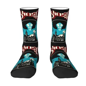 Модни чорапи с принтом Шведската рок група Horror Ghost за жени и мъже, Ластични чорапи за екипажа на лятото, Есента и зимата
