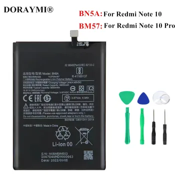 Оригинална батерия BN5A за Xiaomi Redmi Note 10, BM57 за Xiaomi Redmi Note 10 Pro + безплатни инструменти