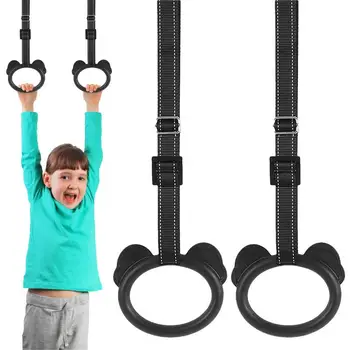 Детски пръстен за упражнения с Детски гимнастически халки за тренировка на цялото тяло Нескользящие гимнастически халки Регулируемо спортно оборудване