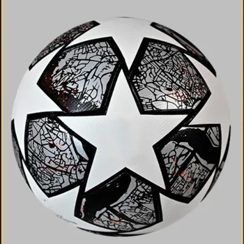 Детски футболен полиуретаново лепило, Размер 4, Безшевни износоустойчива Тренировъчен футболна топка, спортен аксесоар за лугопастбищ на закрито и на открито