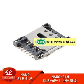 5 бр. Оригинални накладки NANO-SIM-KLB-6P-1.4 H-мида, държач за SIM карта за мобилен телефон, устойчиви на висока температура