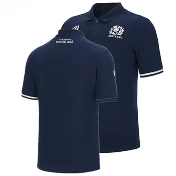 Домашна риза с къси ръкави на шотландската ръгби 2023, размер S-M-L-XL-XXL-3XL-4XL-5XL