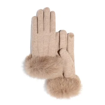 2023 Нови модни Дамски ръкавици за Есен-зима, Кашмир топли Ръкавици с един пръст, Ръкавици без пръсти на пълен пръст, Дамски Ръкавици за Спорт на открито, Дамски Ръкавици за екрана