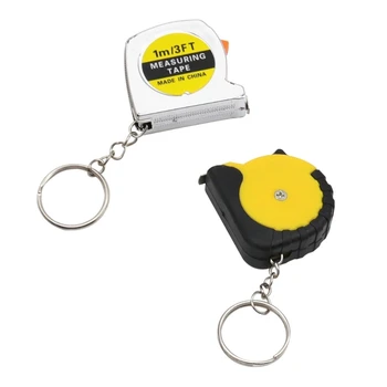 Рулетка за ключове, 3 фута малка метрично и inch измерване на лента, прибиращ рулетка за домашна дърводелски Директен доставка