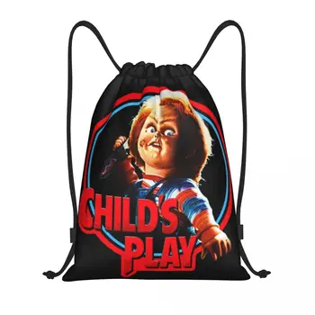 Изработена по поръчка Детска чанта Chucky на съвсем малък за пазаруване, Раници за Йога, Женски Мъжки раница за спорт в салона от Филм на ужасите