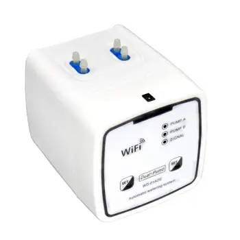 Интелигентно устройство за поливане Wi-Fi, Автоматична система за капково напояване с двойна помпа, дистанционно контролер приложения за градински растения, Цветя