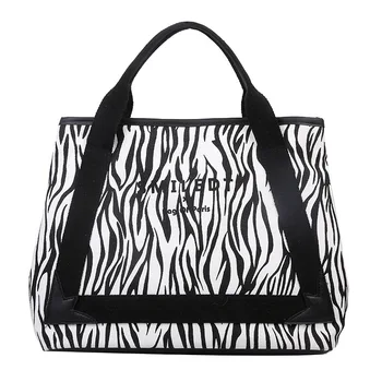 Модни холщовые дамски чанти Голям капацитет, женствена чанта за пазаруване на рамото на Известния Дизайнер, Ежедневни дамски чанта-тоут с горната дръжка 2023