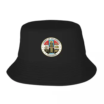 Нова печат име на Лос Анжелис, Калифорния, панама черна шапка на поръчка, солнцезащитная шапка, рибарски шапки, мъжки дамски