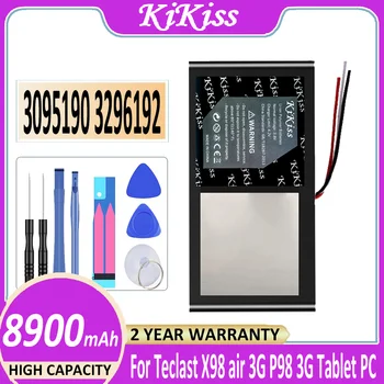 Оригинална Батерия KiKiss 3095190 3296192 (X98) 8900 ма за Teclast X98 air 3G P98 3G Tablet PC 3 тел X 98 AIR p98 P98HD v99i