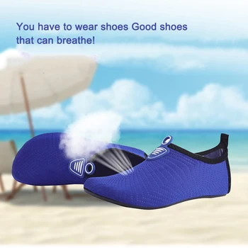 Унисекс обувки без закопчалка за плуване, Меки обувки за сърф, Нескользящие Дишащи бързо съхнещи ластични шнурове за гмуркане на открито
