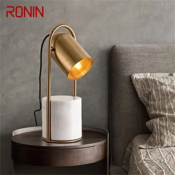 Настолна лампа RONIN Nordic Проста Модерна Мраморна светодиодна Настолна Лампа Декоративна за Домашна Спални