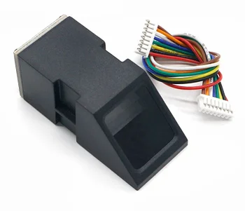 AS608 Четец на пръстови отпечатъци Сензорен модул Оптичен модул на Пръстови отпечатъци за брави Arduino Интерфейс серийна комуникация