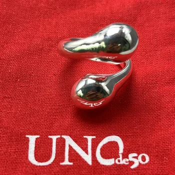 2023 UNOde50 Европейския и американския Креативен Дизайн, Висококачествено Луксозно Дамско пръстен, Романтична Празнична Бижутерия подарък чанта