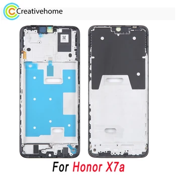 За телефон Honor X7a Оригинален преден корпус LCD рамка Bezel Плоча Дубликат част