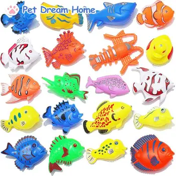 Пластмасови малки фалшив рибки, морски тропически риби, ландшафтен дизайн, имитира фалшив аквариум за декорация, декорация на аквариума