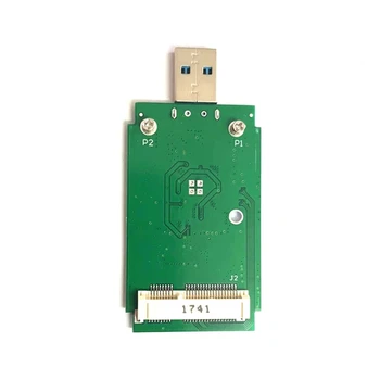 1 Бр. Външната карта адаптер MSATA до USB3.0, преносим твърд диск, Распакованная такса мобилен адаптер, тъмно зелен