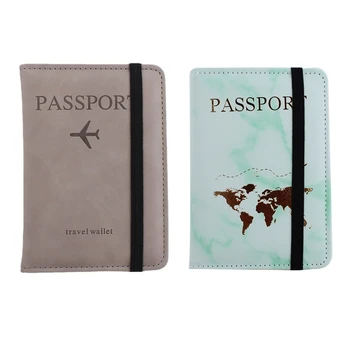 Преносим притежател на паспорт от изкуствена кожа калъф за карта, защита за пътуване