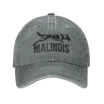 Бейзболни шапки Cool Malinois Аксесоари за белгийски овчарки Мъжки и дамски Класически памучни шапки възстановяване на предишното положение с възможност за регулиране