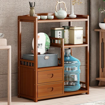 Модерен лесен шкаф за съхранение, Дървен кухненски шкаф, мебели за кухня в скандинавски стил, хол, близо до стената, шкаф за чай U