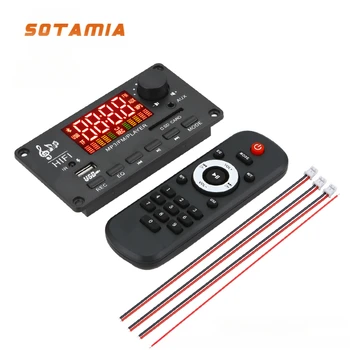 SOTAMIA 100 W, Hi-Fi Стерео Bluetooth Усилвател 50Wx2 Аудио Декодер, Без да Загуби USB TF Карта Такса за Декодиране на Mp3 Усилвател на Мощност Динамика