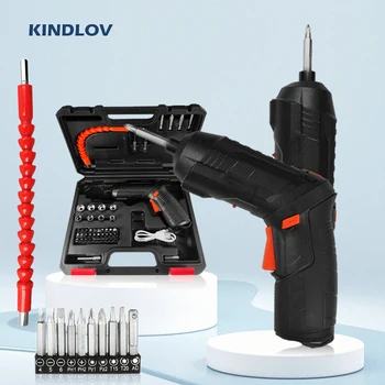 Набор от безжични електрически отвертки KINDLOV 4.2, Акумулаторни ударни бормашини, комбинирани комплекти, инструмент За ремонт на Ръчни Бормашини