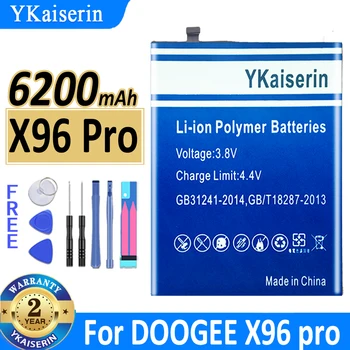 YKaiserin За DOOGEE X96 Pro Смяна на Батерията на мобилен телефон Част от Аксесоари За Телефон DOOGEE X96Pro 6200 mah Batterij