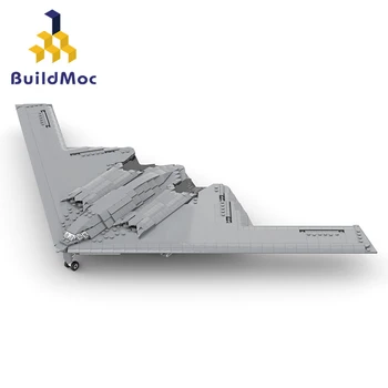 Buildmoc Космическа модел Техническа Мащаб 1:72 B-2 е Стратегически Бомбардировачи MOC градивните елементи на Играчки за Деца Подаръци Играчка 1847 бр. Тухли