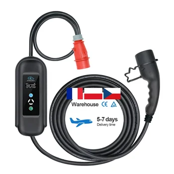 Регулируем кабел за зареждане ev home iec 62196 3 автомобилна зарядно устройство, тип 2
