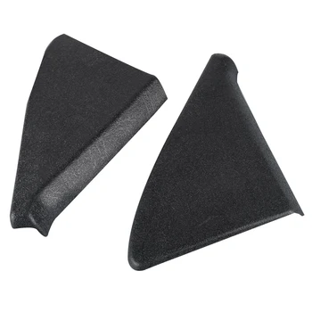 Черно ABS, 1 Чифт, Тампон на Врати Огледало, за Монтиране на панел, Триъгълник, Подходящ за Golf -Jetta -GTI GLI MK2 191837993 191837994