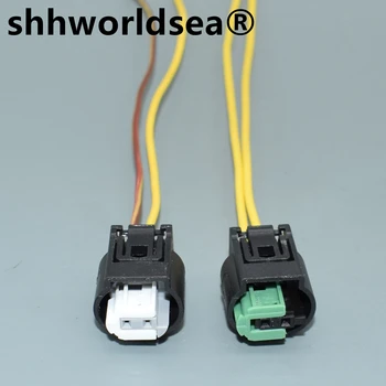 shhworldsea 2-Пинов женски мъжки Автоматичен водоустойчив конектор Авто сензор за температурата на външния въздух, abs скорост на въртене на колелото штекерный конектор 1718555-1