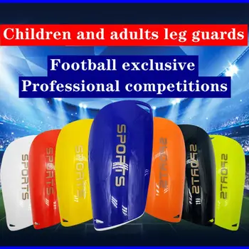 1 Чифт футболни Визии на пищяла, Пластмасови футболни Щитове, Защита на краката, За деца, Защитно облекло за възрастни, Дишаща защита на Пищяла, 7 Цвята
