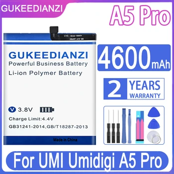 Преносимото Батерия GUKEEDIANZI 4600 mah За UMI Umidigi A5 Pro A5Pro