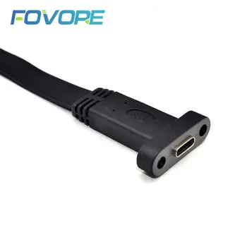 50 см USB 3.1 Конектор за свързване на предния панел Type-E към USB-C, жак-изход Type C, удължителен кабел, Кабел за монтиране на стена За закрепване на панела, Винтове, НОВ