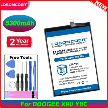 LOSONCOER Оригиналната батерия с капацитет 5300 mah за мобилен телефон Doogee X90 Y8C