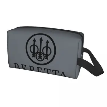 Изработена по Поръчка Чанта за Тоалетни принадлежности Beretta за Жени, Военен Пистолет, Подарък Грим, Козметични Органайзер, Дамски Кутия За Съхранение на Козметика Dopp Box Kit