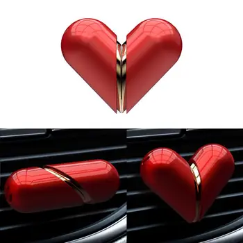 Автомобилни Ароматизатори, Въртящи се предни Автомобилни Ароматизатори във формата на сърце, Авто Ароматни дифузьор, 1 Опаковка, Авто Освежители за въздух към изхода, розов