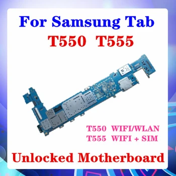 Оригинал За Samsung Galaxy Tab A 9,7 дънна Платка T550 T555 Android Инсталиране на T550 WIFI/WLAN Версия T555 WIFI + Поддръжка на СИМ MB