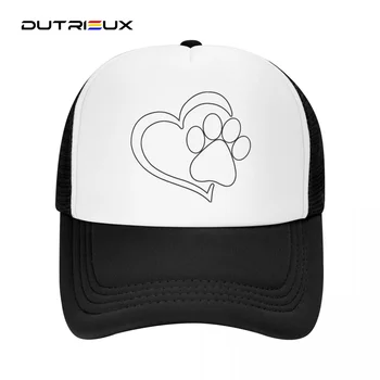 Модната Марка бейзболна шапка с принтом Лапите на Любовта, Дишаща Мъжки Дамски Лятна Окото Шапка Htas