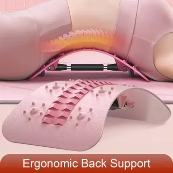 Коректор на стойката на тялото, Компактни преносими носилка на гърба, на много нива Регулируема опора за гръбначния стълб, За облекчаване на болки в долната част на гърба, Разтягане на гърба