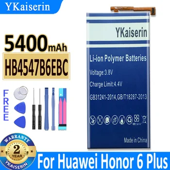 YKaiserin За Хуа Уей HB4547B6EBC Батерия с капацитет 5400 mah За Huawei Honor 6 Plus 6Plus PE-TL20 PE-TL10 PE-CL00 PE-UL00 Батерии + Инструменти