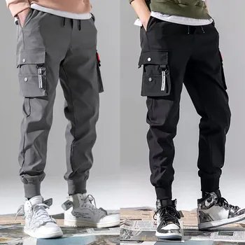 Обикновена NavyTrousers, Мъжки Зреещи, Тактически Военни Панталони-карго за Мъже, Технологичная Дрехи с Високо Качество, осветлението на Работните Панталони в стил хип-Хоп