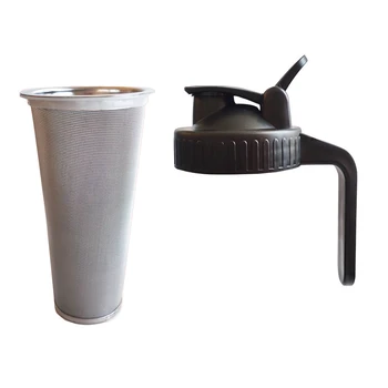 Филтър за Приготвяне на студен Филтър За студено Приготвяне на Кафе Mason Jar Кутията за Кафе Сита Машина за студено Приготвяне на Кафе 86 мм Mason Бурканчета 2