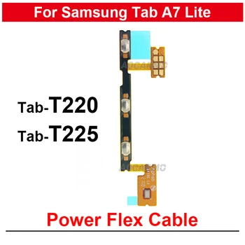 За Samsung Galaxy Tab A7 Lite SM-T220 T225, Бутон за включване/изключване на звука, Гъвкав кабел, Резервни части за ремонт на