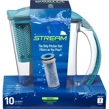Безплатна доставка Фильтруйте, когато наливаете Пластмасова 10-чашечную синята вода, филтър-Кана, генератор на водород вода, аквариумный филтър Hydrog