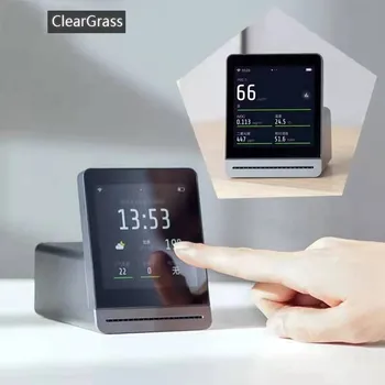Qingping ClearGrass Air monitor Retina Touch Screen IPS Мобилно сензорно управление Отвътре и отвън Детектор на въздуха с чиста трева