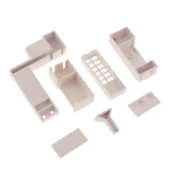 Миниатюрен набор от кухненски мебели 1/50, кухненски шкафове, подарък играчка