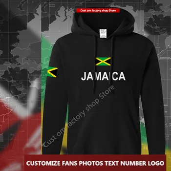 Hoody с флага на Ямайка, Безплатен Изработени по поръчка Джърси, Фенове, направи си сам, Име, Номер, ЛОГО, Блузи, Мъжки, Дамски, Свободна Ежедневни Hoody